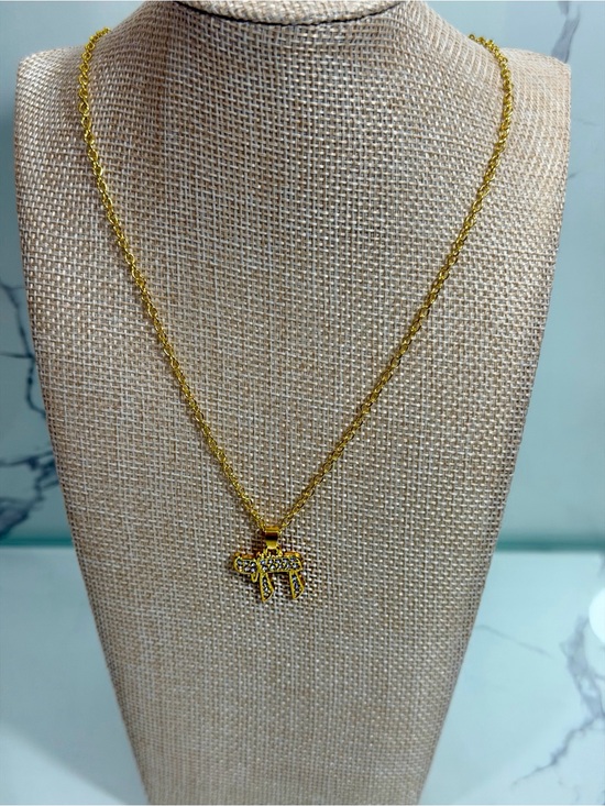 Jewelry - 18K Gold Plated with Crystal Chai Hebrew Life Symbol Adjustable Chain
